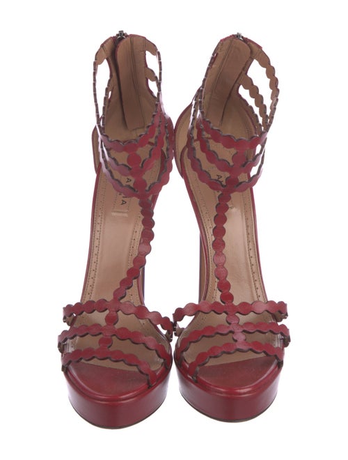 Alaïa Leather T-Strap Pumps