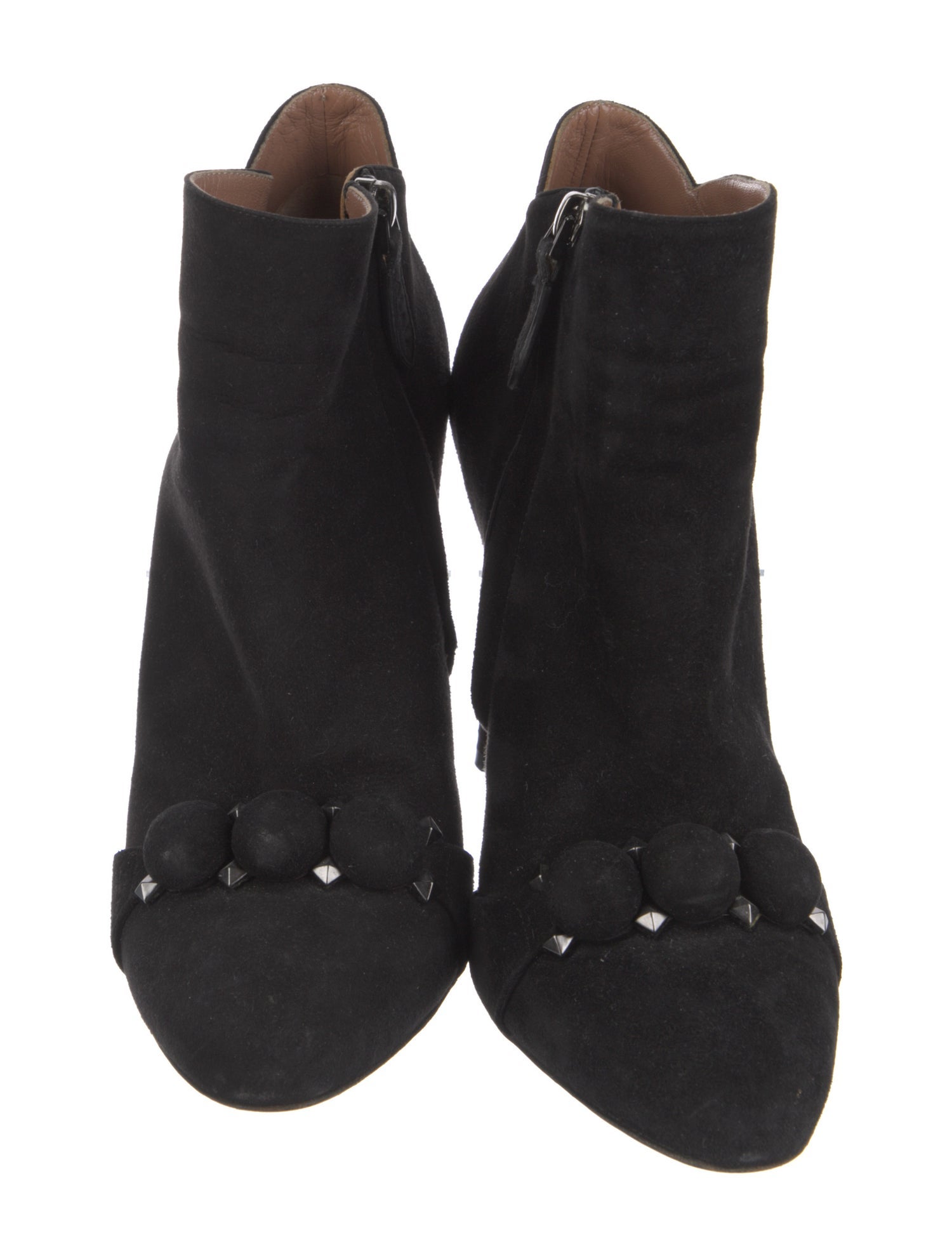 Alaïa Suede Studded Accents Boots