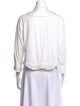 Alaïa Three-Quarter Sleeve Button-Up Top