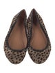 Alaïa Ponyhair Animal Print Ballet Flats