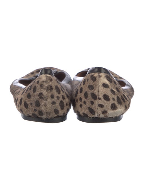 Alaïa Ponyhair Animal Print Ballet Flats