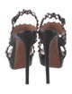 Alaïa Leather Studded Accents Slingback Sandals
