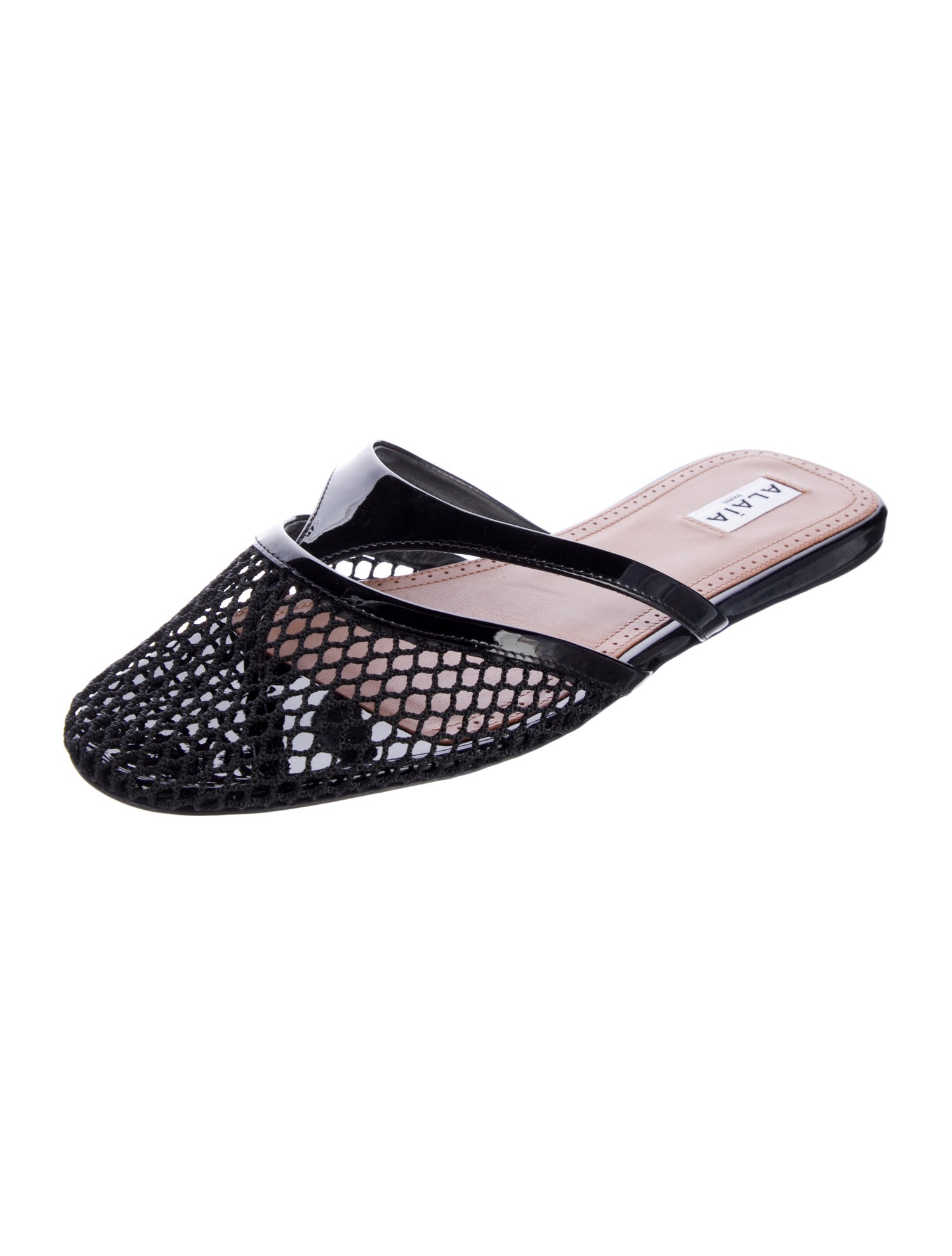 Alaïa Mesh Patterned Slides