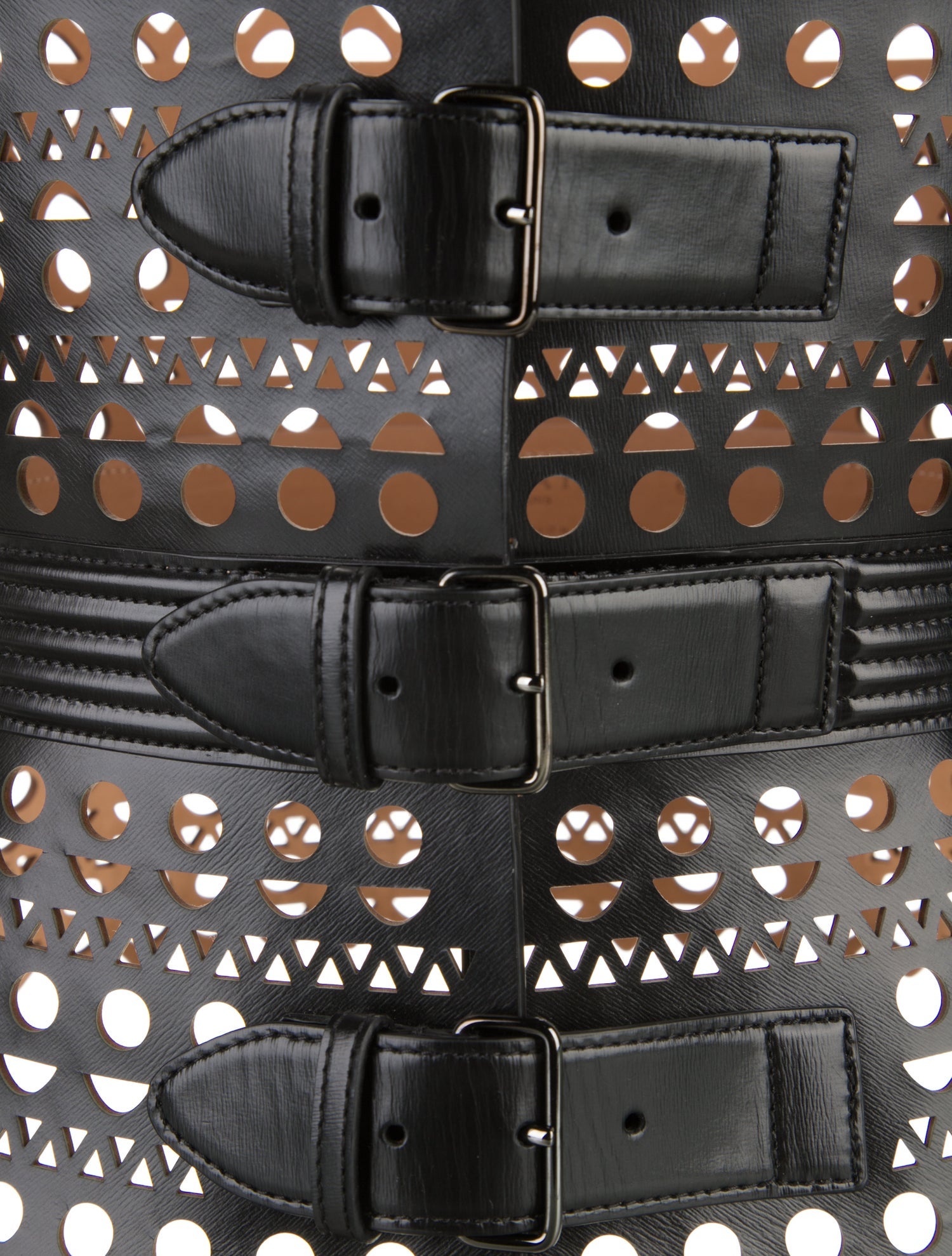 Alaïa Wide Leather Waist Belt
