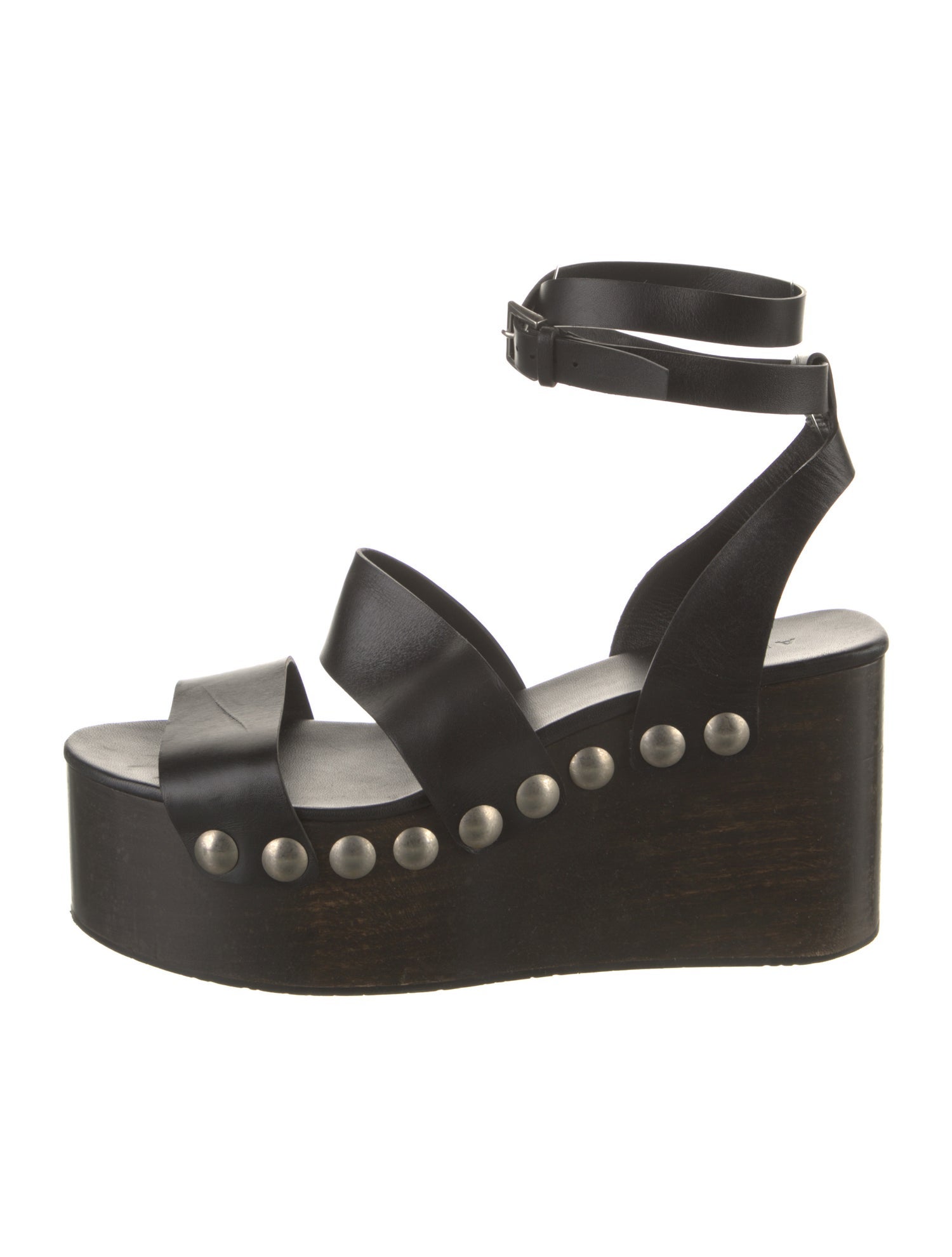 Alaïa Leather Studded Accents Sandals
