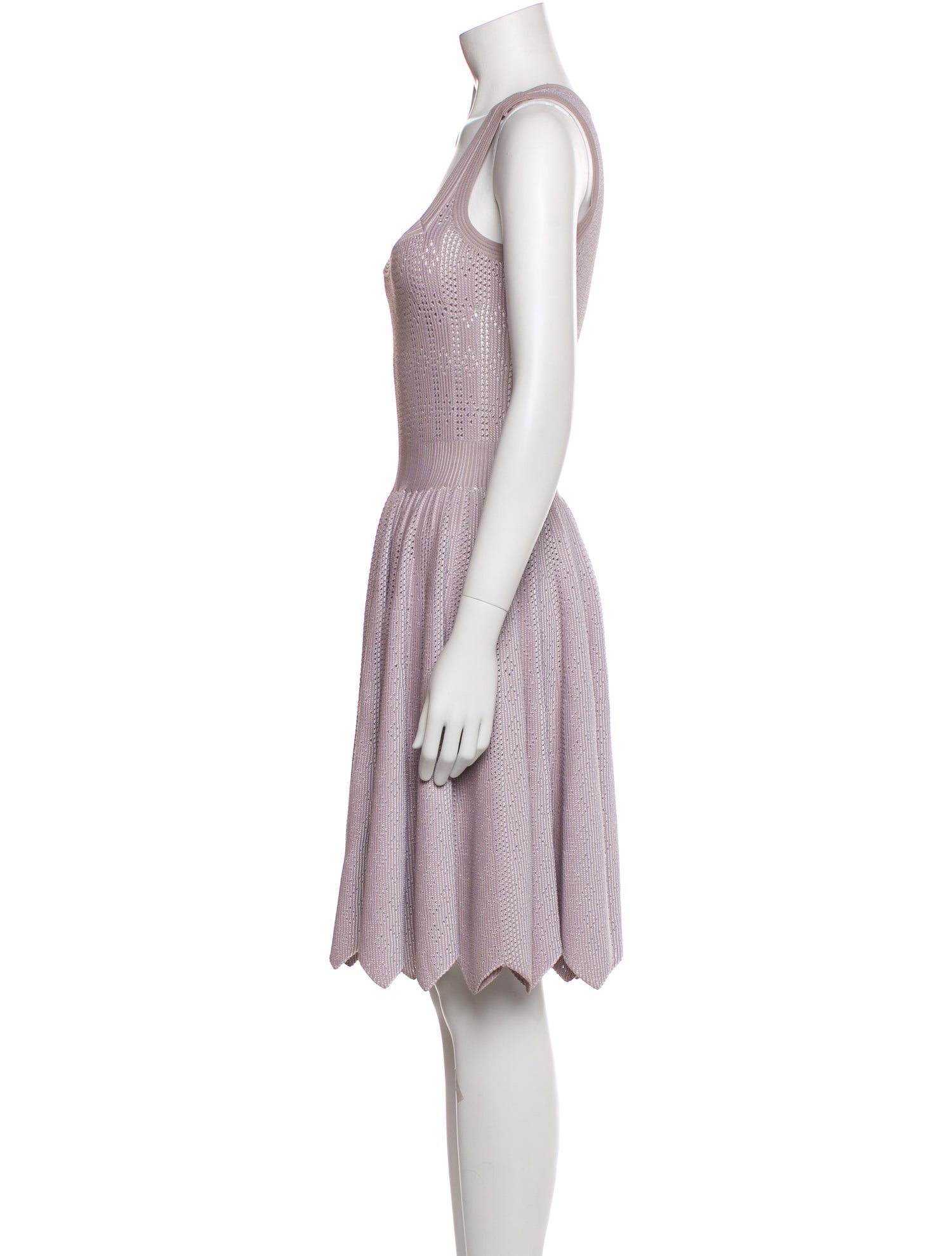 Alaïa Scoop Neck Knee-Length Dress