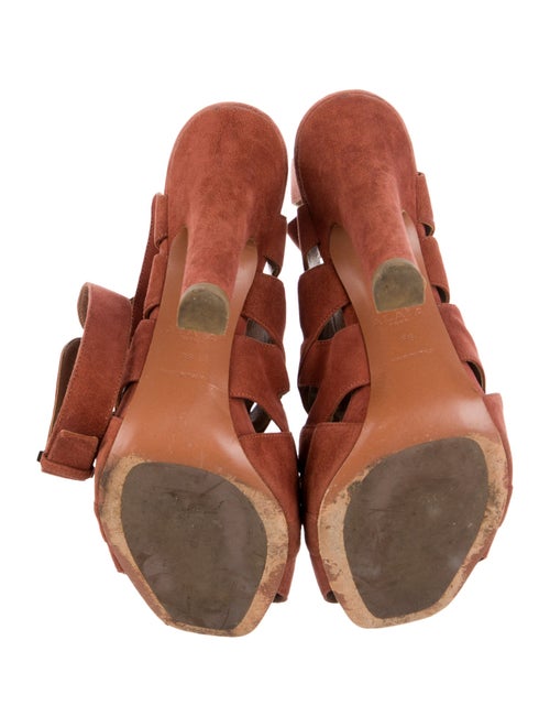 Alaïa Suede Cutout Accent Slingback Pumps