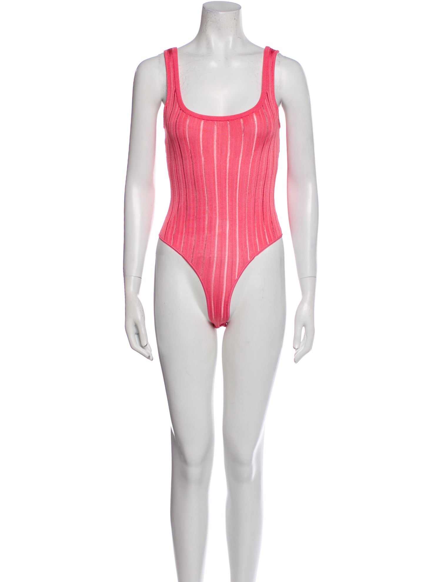 Alaïa Square Neckline Sleeveless Bodysuit