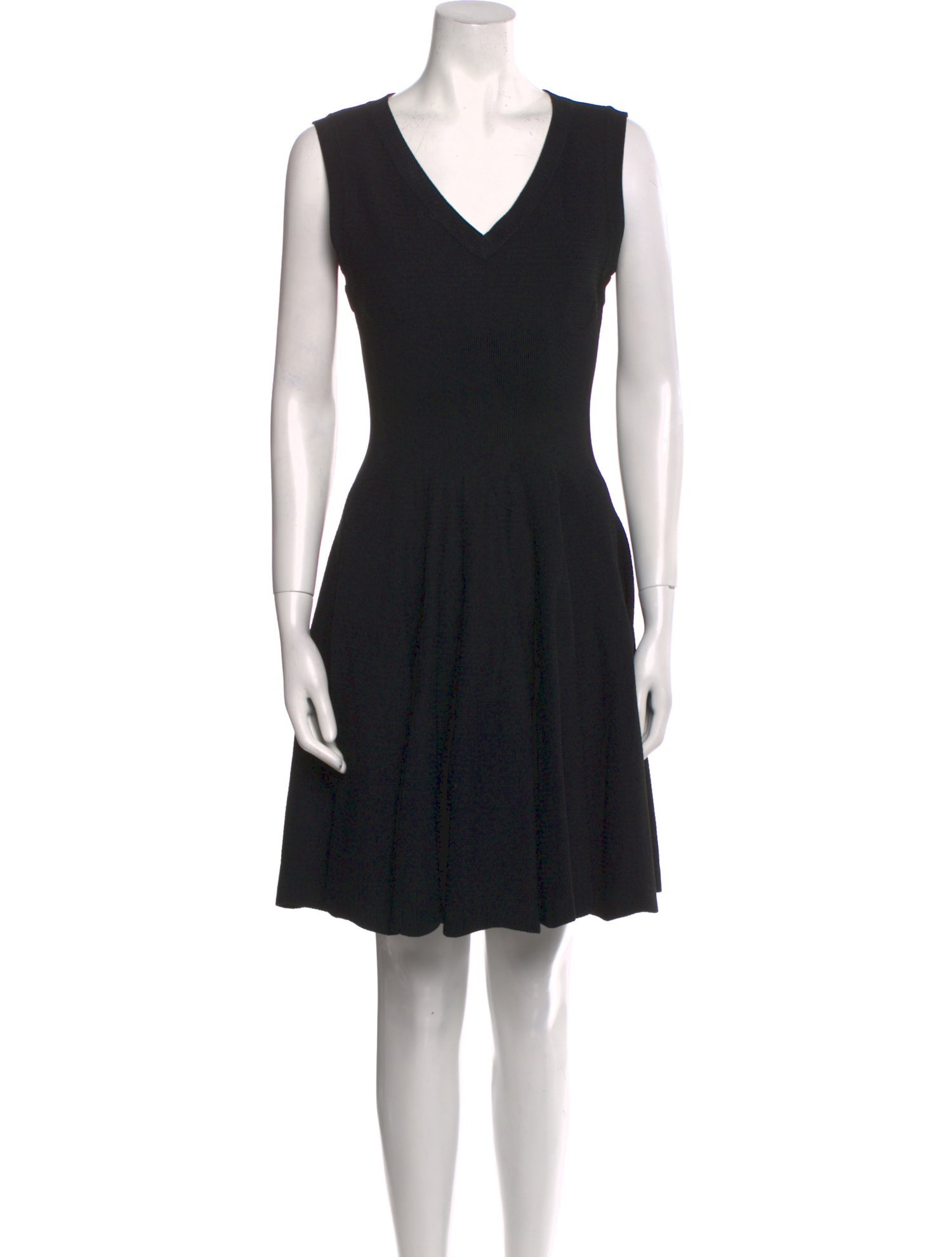 Alaïa V-Neck Mini Dress
