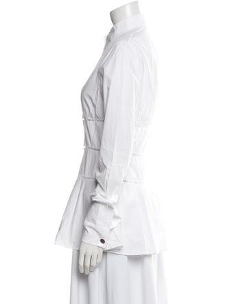 Alaïa Long Sleeve Button-Up Top