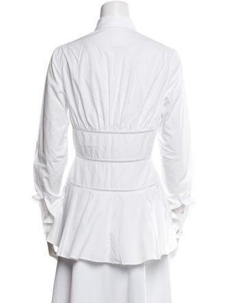 Alaïa Long Sleeve Button-Up Top