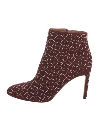 Alaïa Suede Printed Boots