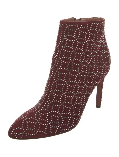Alaïa Suede Printed Boots