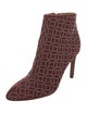 Alaïa Suede Printed Boots
