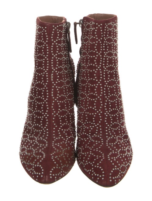 Alaïa Suede Printed Boots