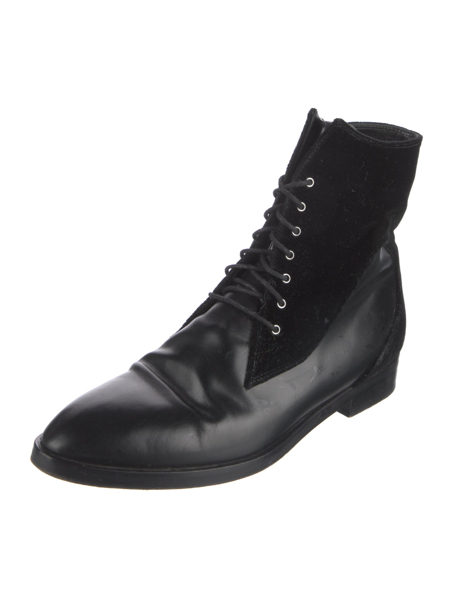 Alaïa Leather Combat Boots