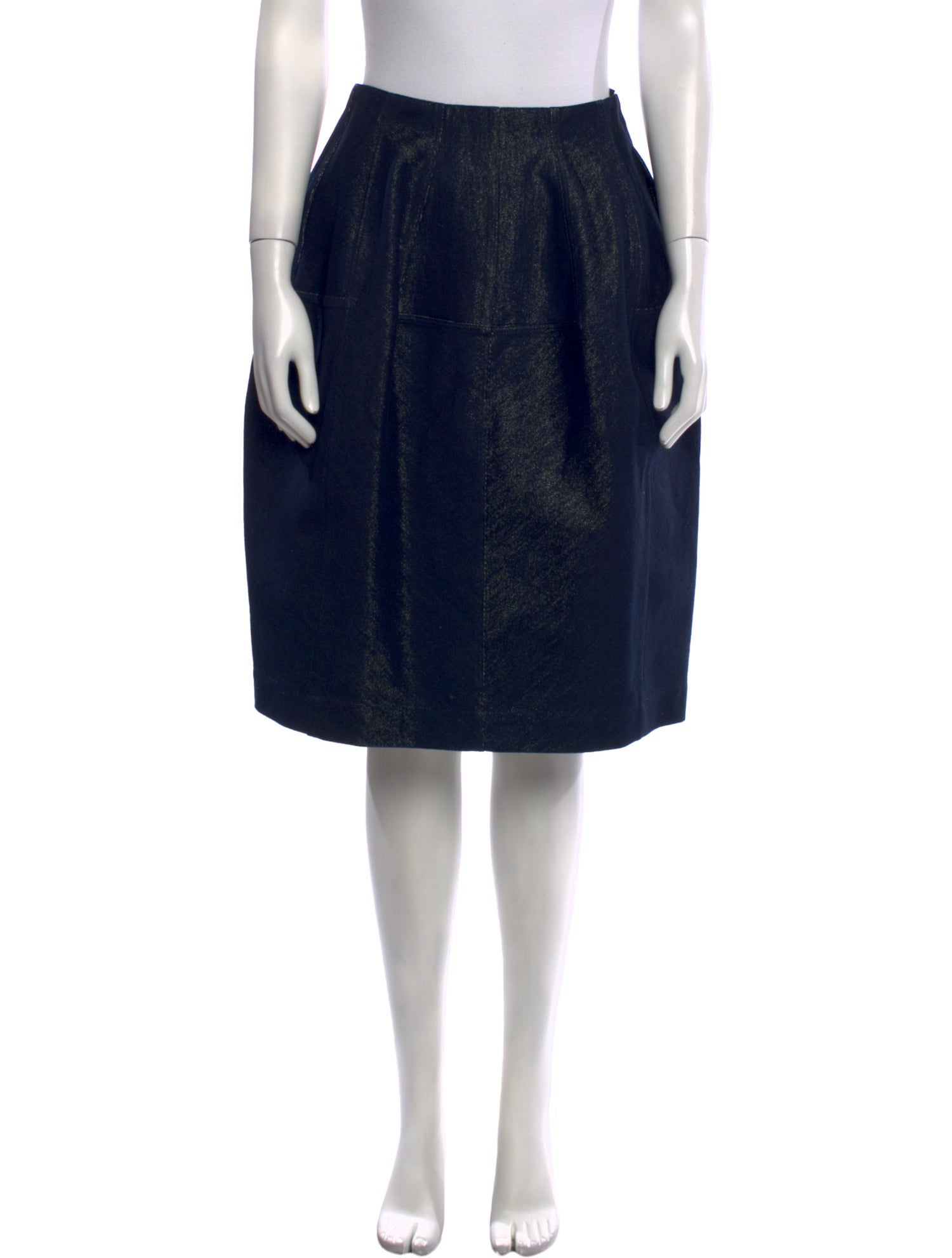 Alaïa Leather Knee-Length Skirt