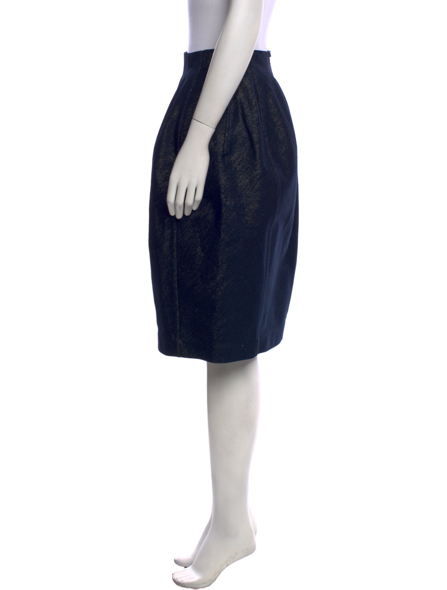 Alaïa Leather Knee-Length Skirt