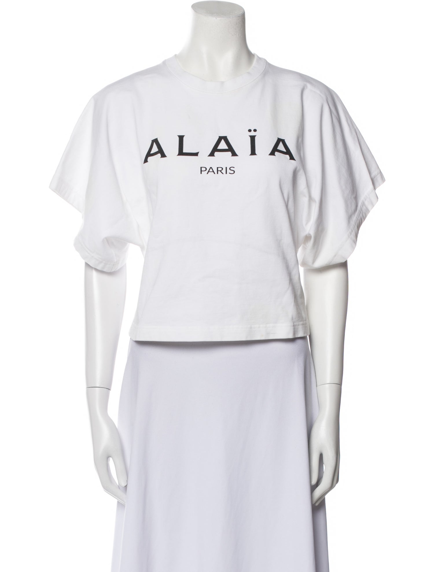 Alaïa Graphic Print Crew Neck T-Shirt
