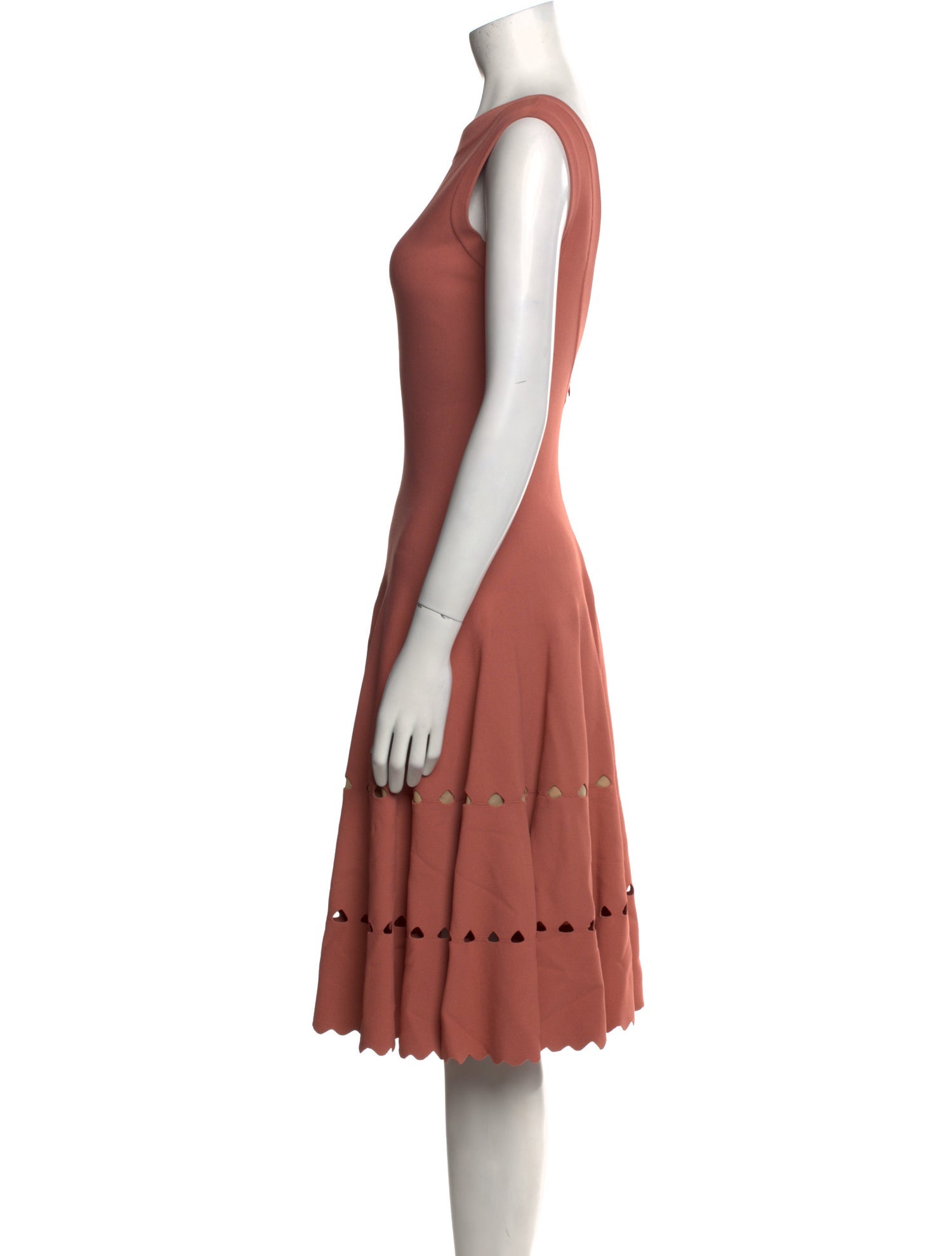 Alaïa Bateau Neckline Knee-Length Dress