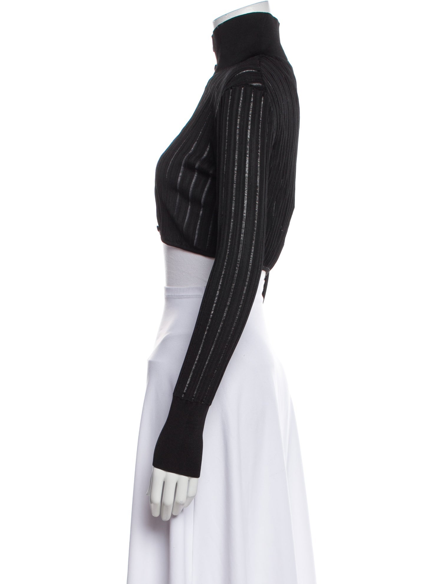 Alaïa Wool Striped Bolero