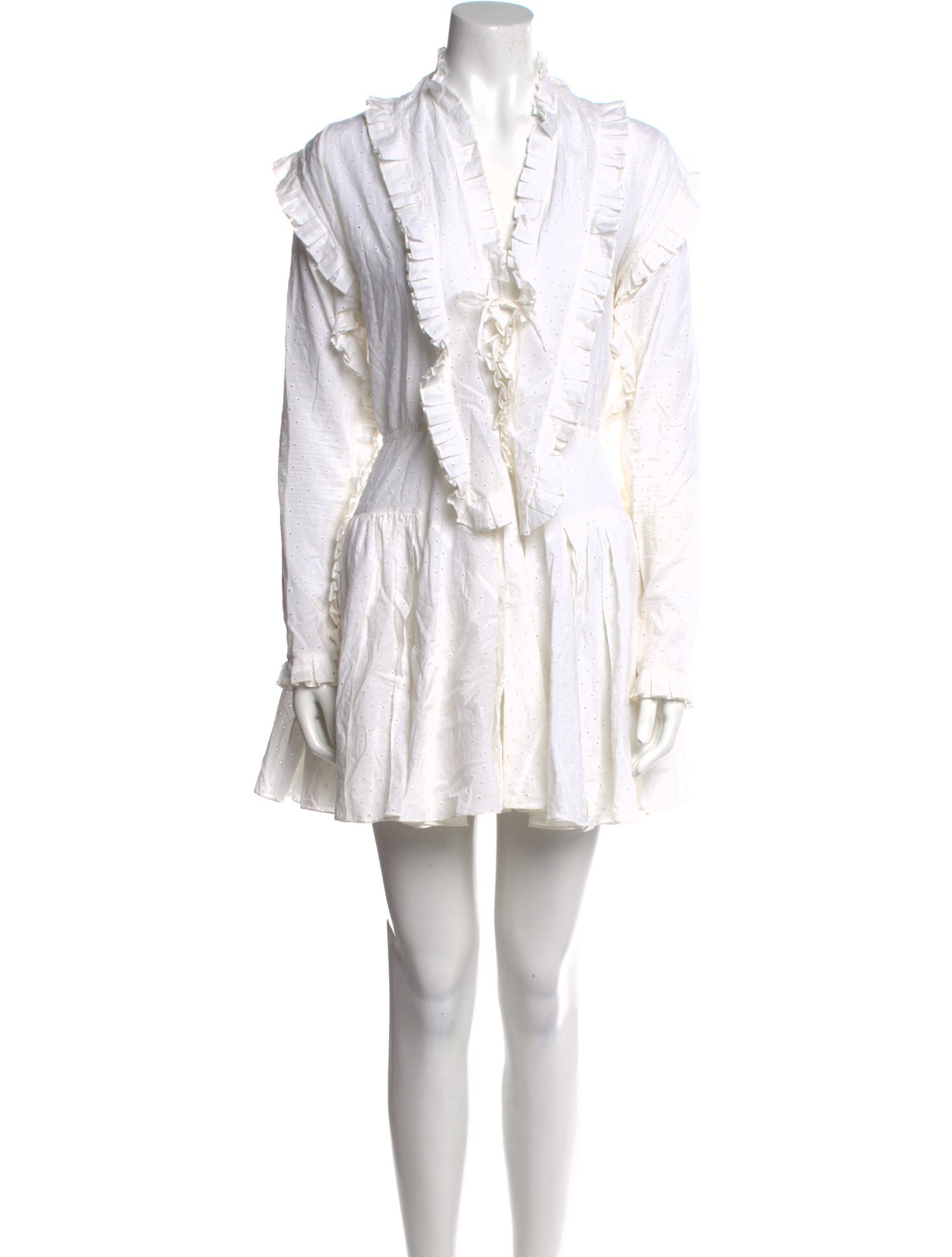 Alaïa V-Neck Mini Dress