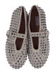 Alaïa Suede Crystal Embellishments Mary Jane Flats