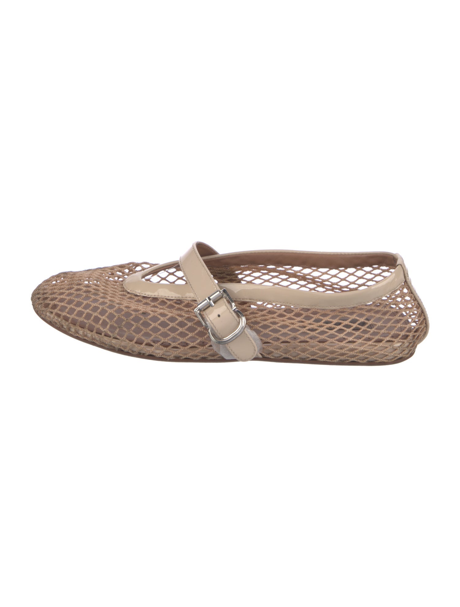 Alaïa Mesh Mesh Accents Mary Jane Flats