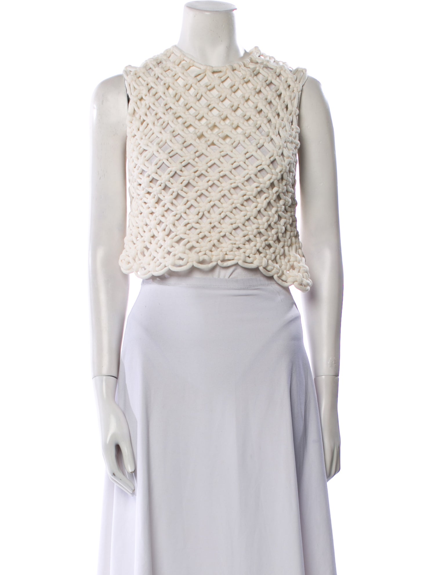 Alaïa 2025 Patterned Crop Top w/ Tags