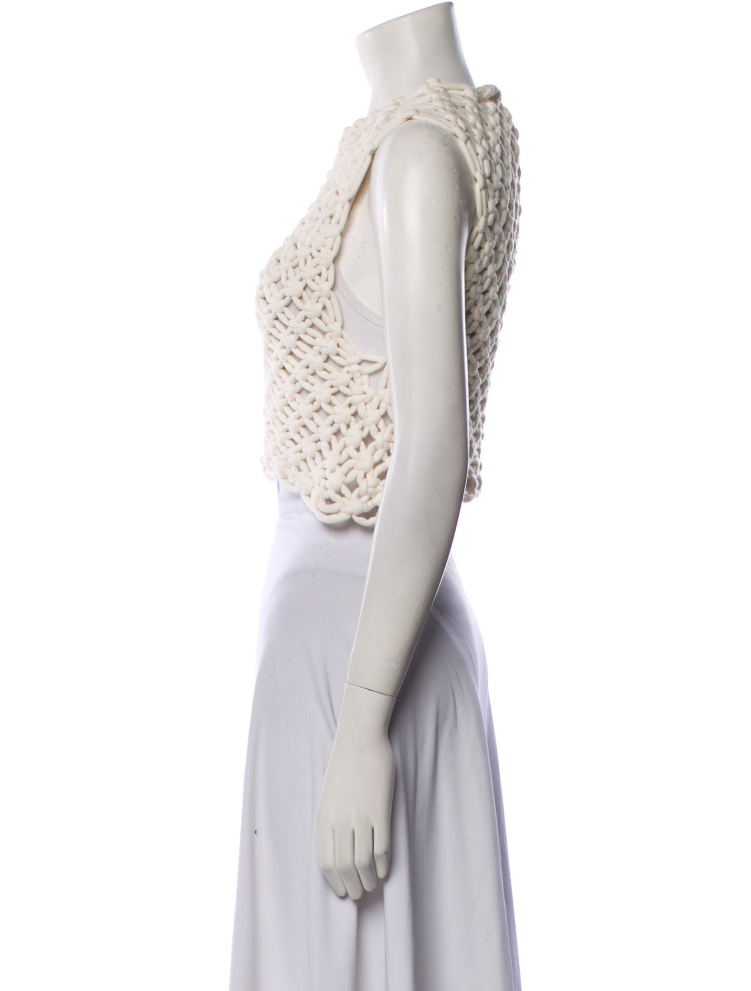 Alaïa 2025 Patterned Crop Top w/ Tags