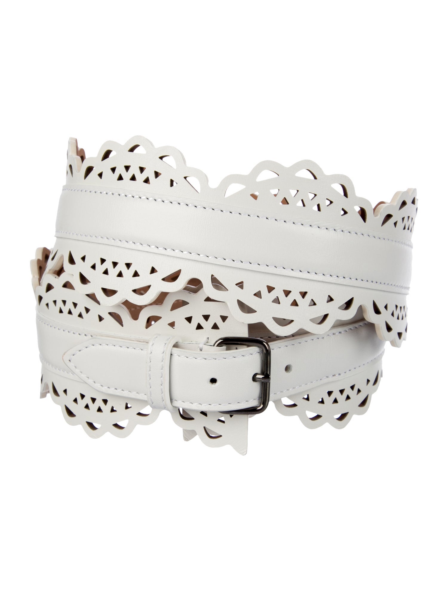 Alaïa Wide Leather Waist Belt