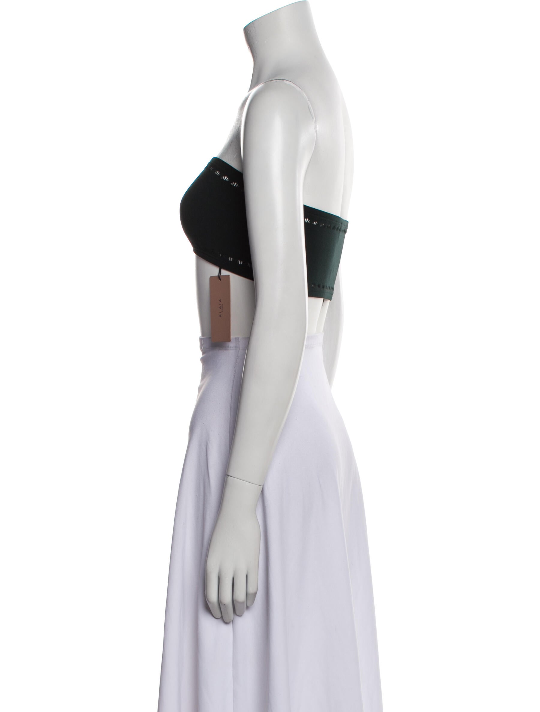 Alaïa Strapless Crop Top