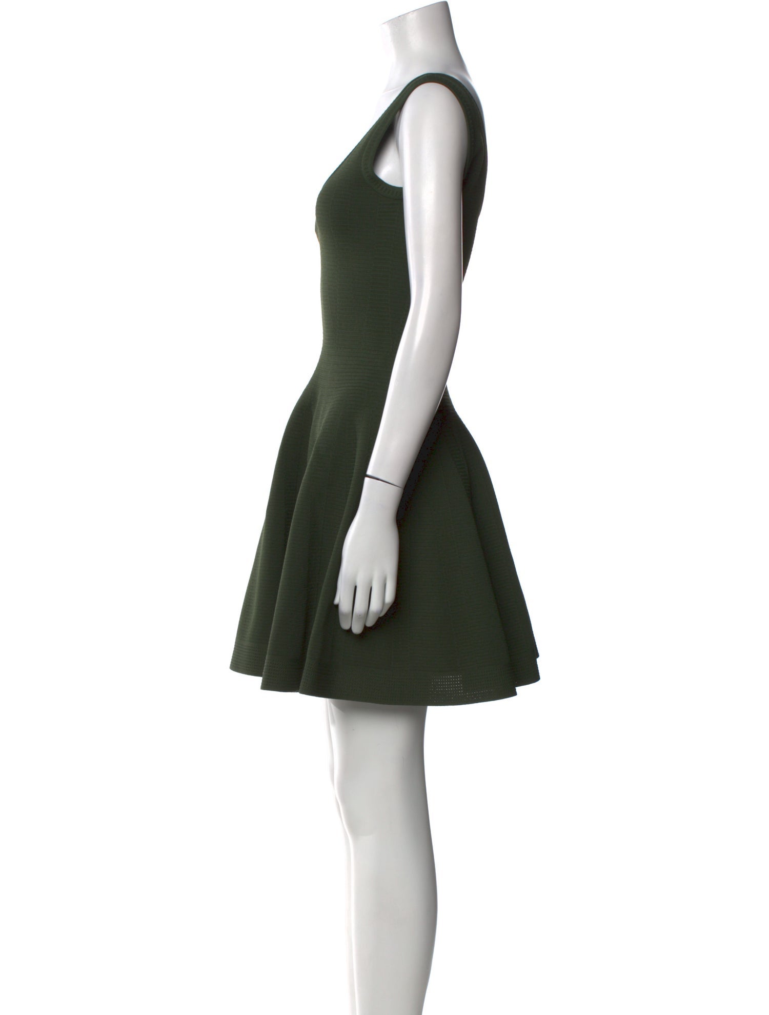 Alaïa V-Neck Mini Dress