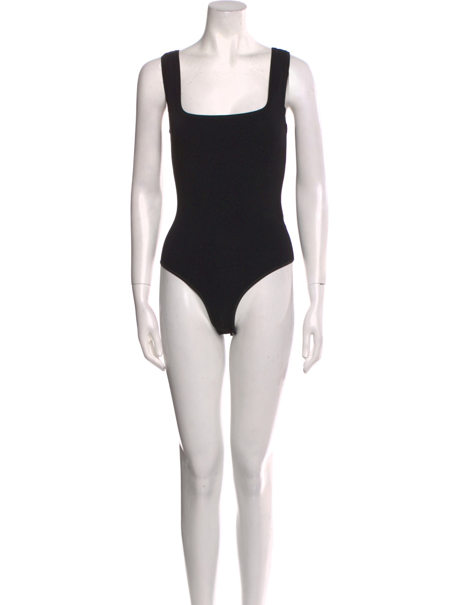 Alaïa Square Neckline Sleeveless Bodysuit