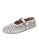 Alaïa Leather Crystal Embellishments Mary Jane Flats