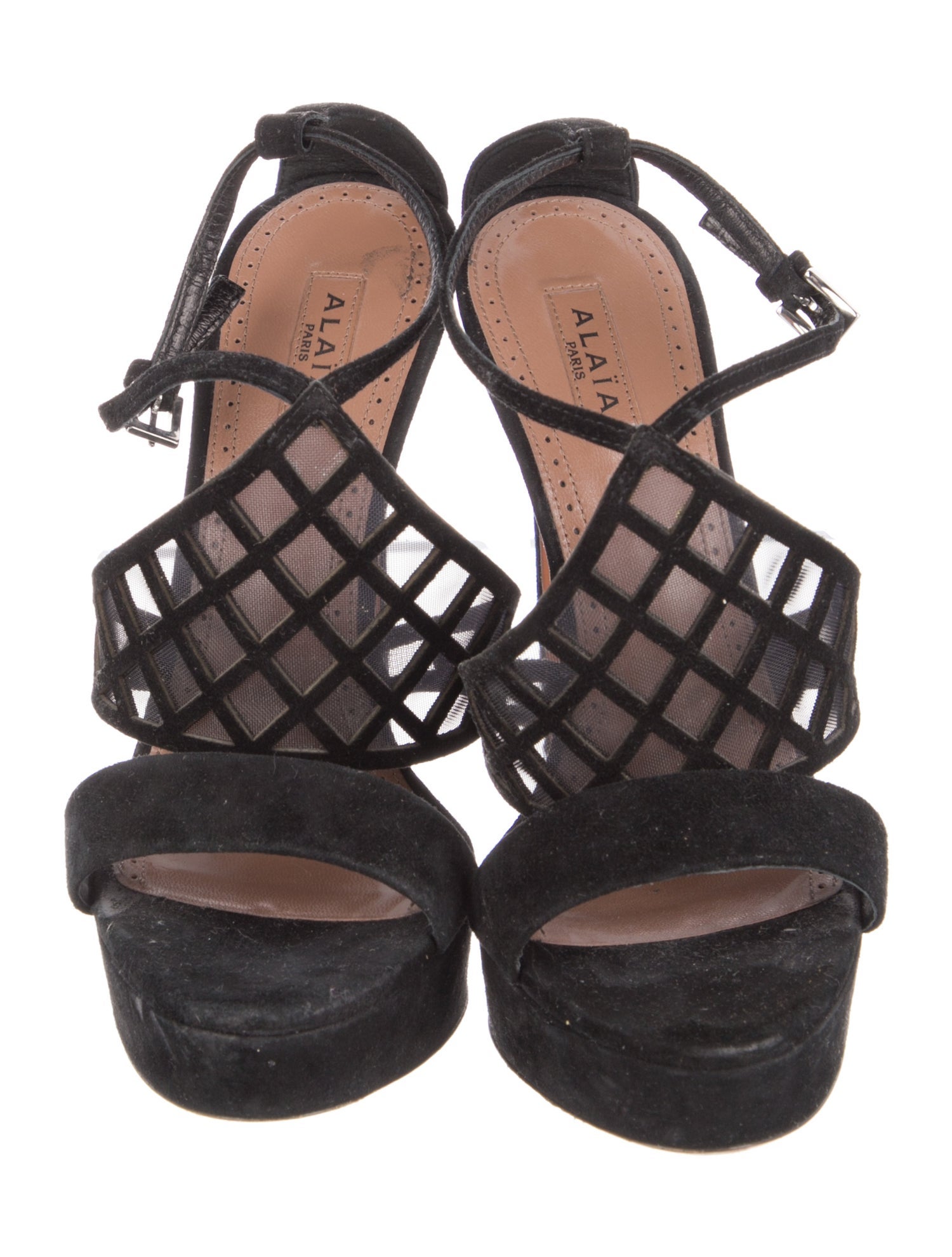 Alaïa Suede Gladiator Sandals