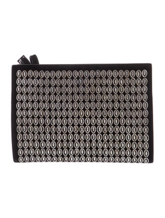 Alaïa Suede Clutch