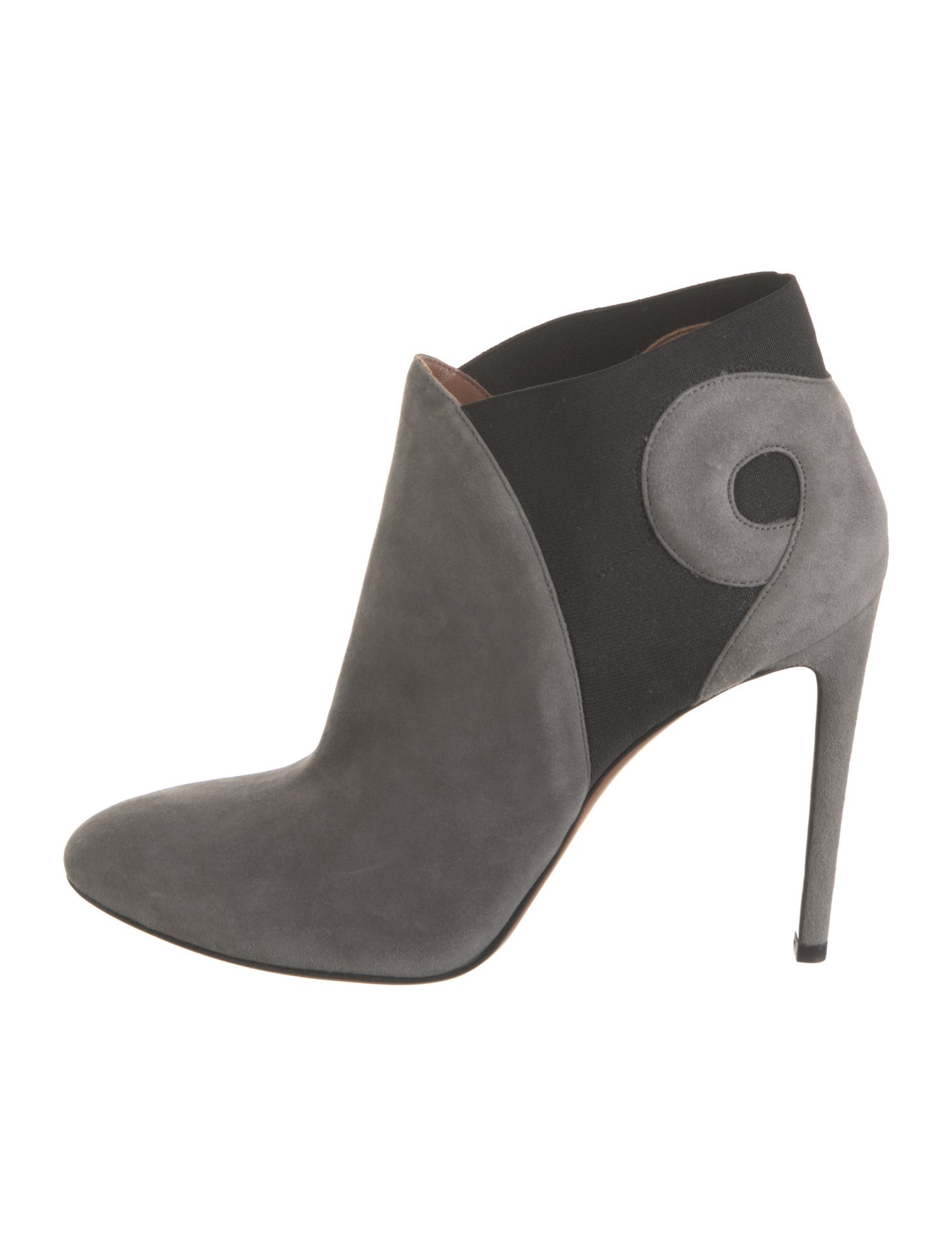 Alaïa Suede Colorblock Pattern Boots