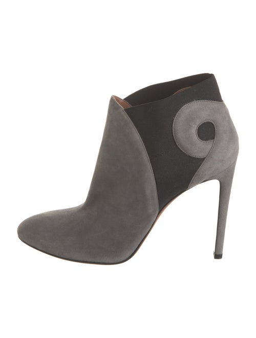 Alaïa Suede Colorblock Pattern Boots