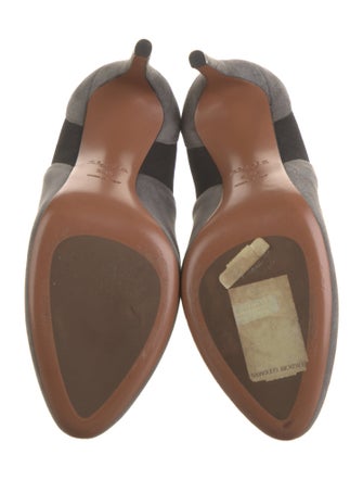 Alaïa Suede Colorblock Pattern Boots