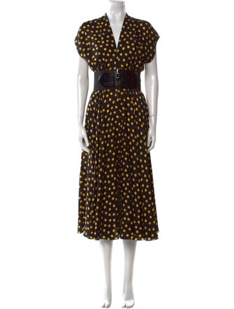 Alaïa Silk Midi Length Dress