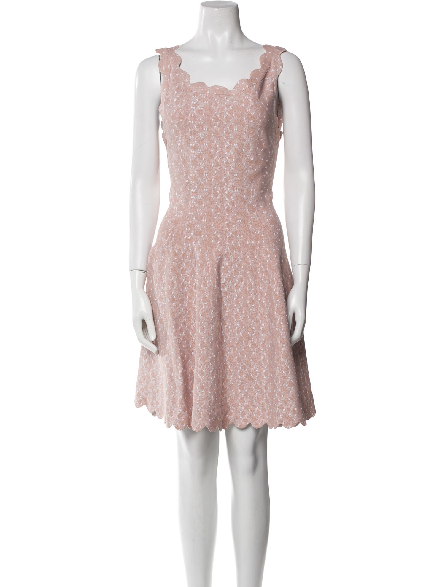 Alaïa Square Neckline Mini Dress w/ Tags