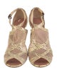 Alaïa Snakeskin Animal Print T-Strap Pumps