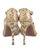 Alaïa Snakeskin Animal Print T-Strap Pumps