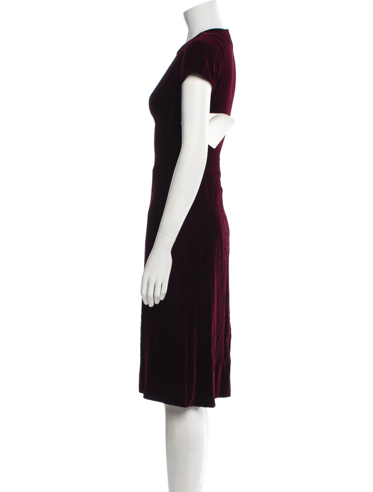 Alaïa Crew Neck Midi Length Dress