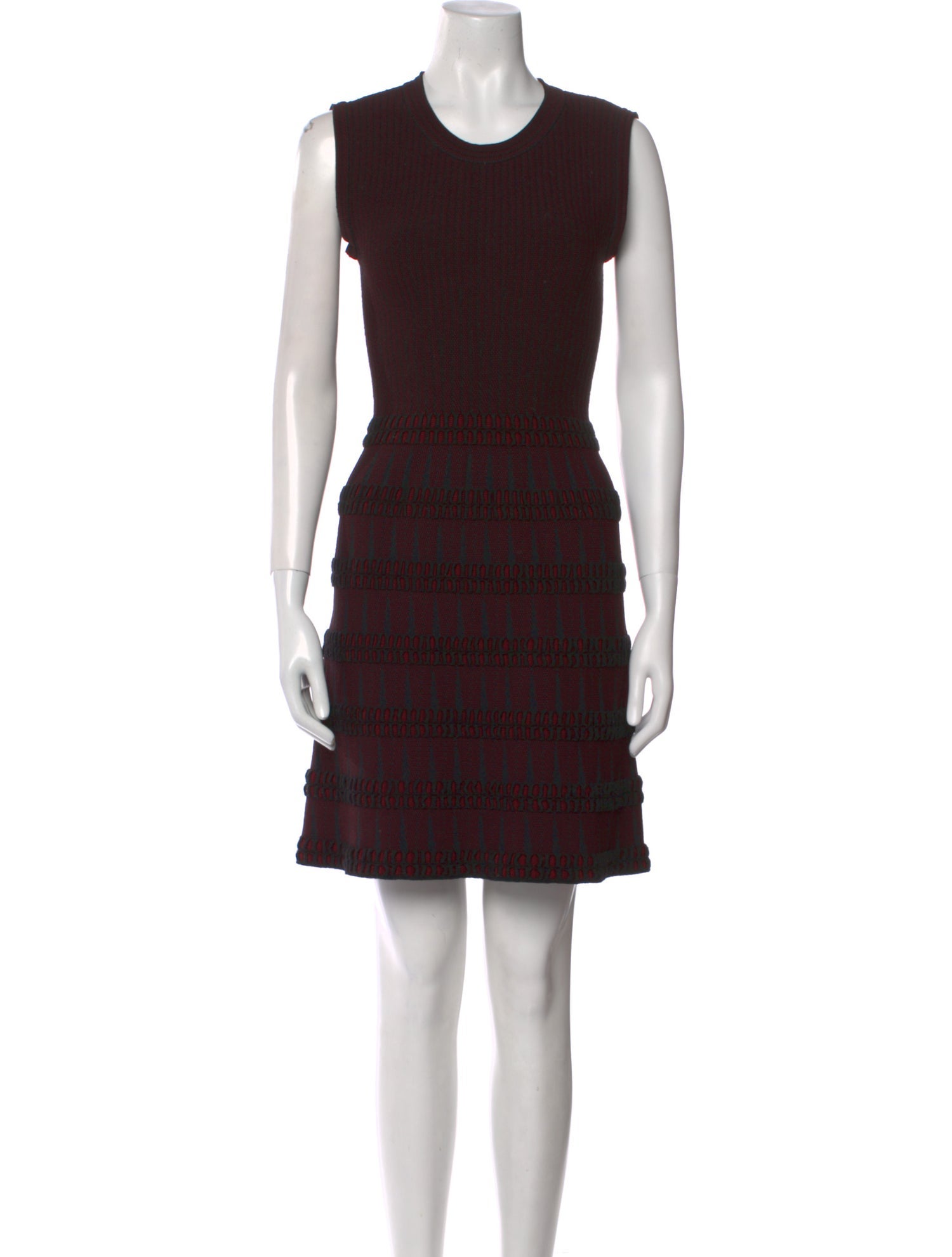 Alaïa Crew Neck Mini Dress
