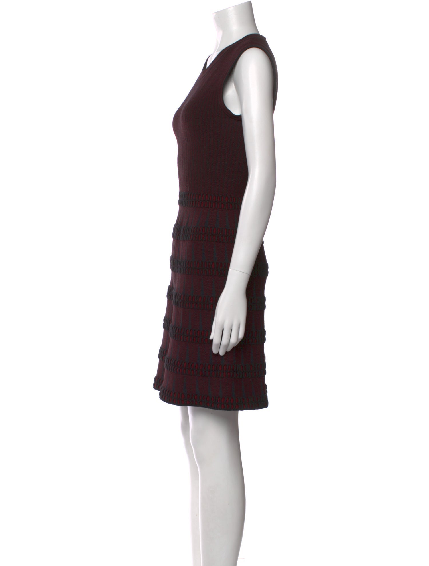 Alaïa Crew Neck Mini Dress