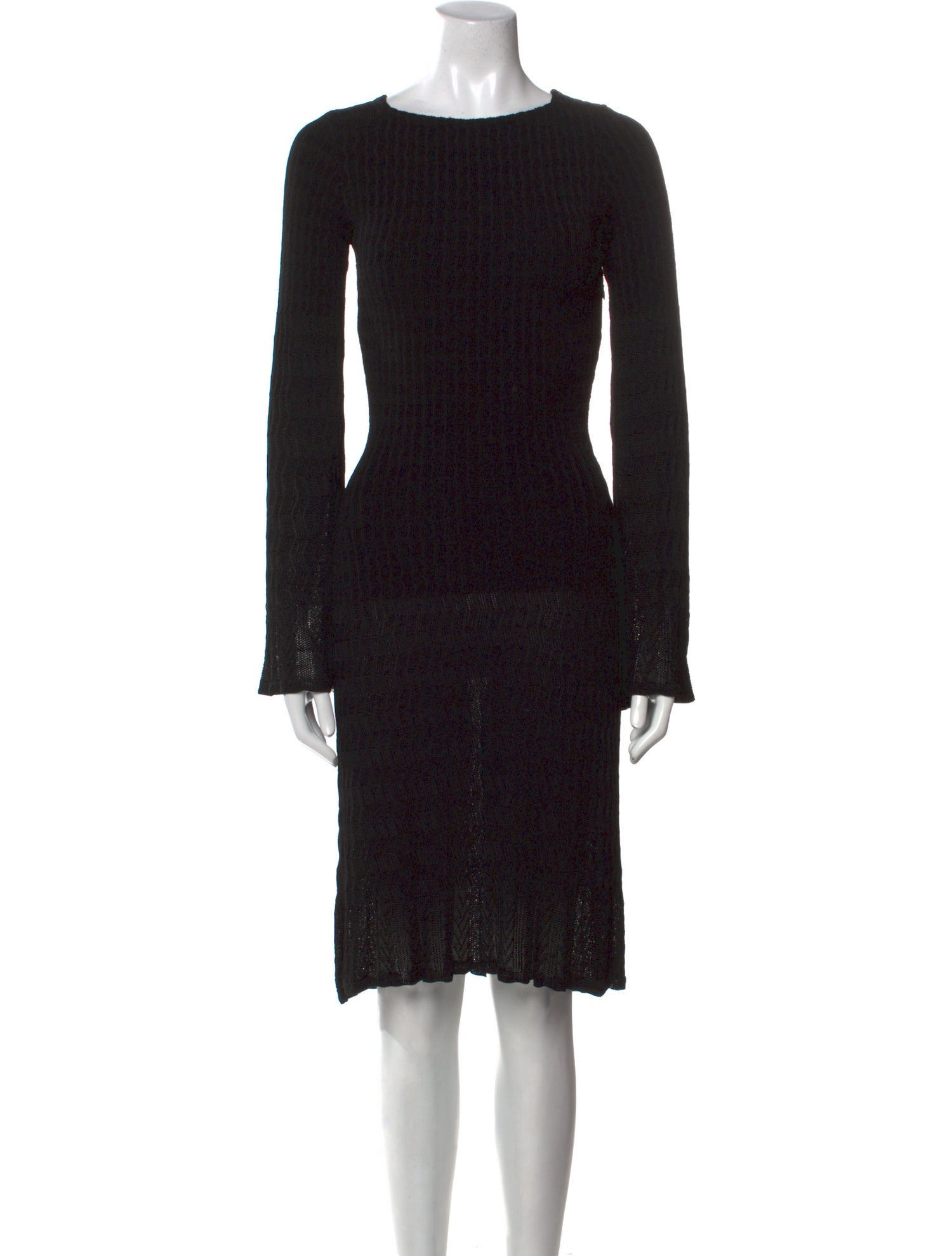 Alaïa Bateau Neckline Knee-Length Dress