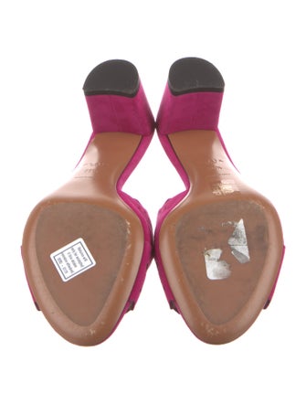 Alaïa Suede Lasercut Accents Slides