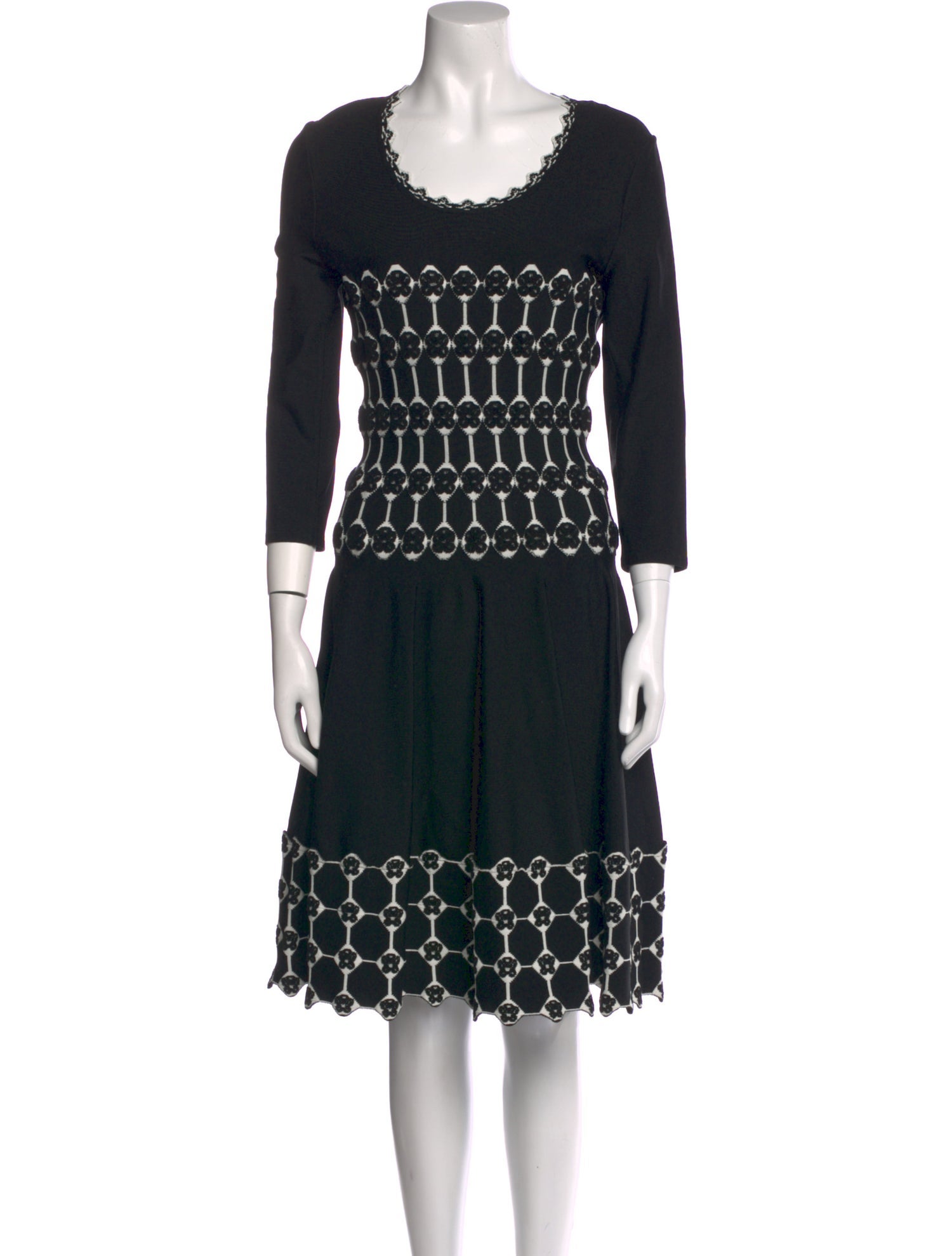 Alaïa Printed Knee-Length Dress